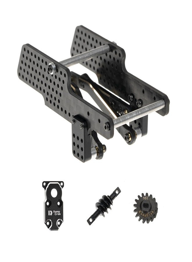RampCrab 6X6 Extension kit for 1/24 Carbon Fiber Chassis Kit SCX24 Upgrade Parts - Image 1
